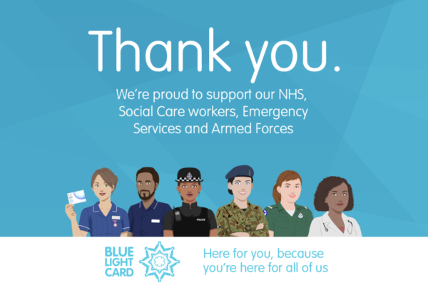 We offer blue light discount as a thank you to those working in the emergency services